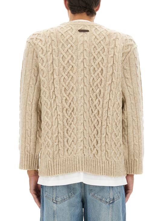 25FW 모스키노 스웨터 09125203 0006 IVORY - MOSCHINO