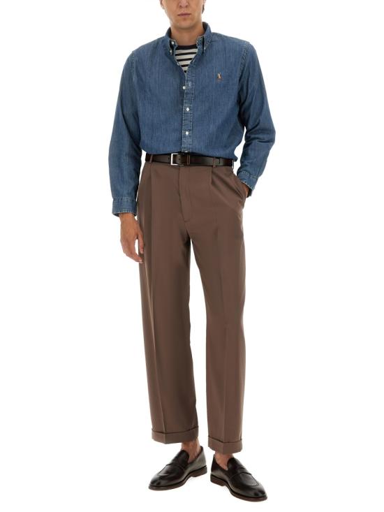 25FW 폴로 랄프로렌 포니로고 자수 데님 셔츠 710792043 001NAVY DENIM - POLO RALPH LAUREN