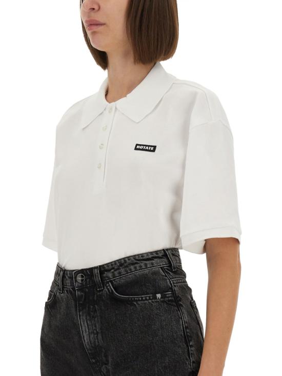 25FW 로테이트 바이 크리스텐슨 폴로 티셔츠 114785400 BCR1933400 WHITE - ROTATE BY BIRGERCHRISTENSEN