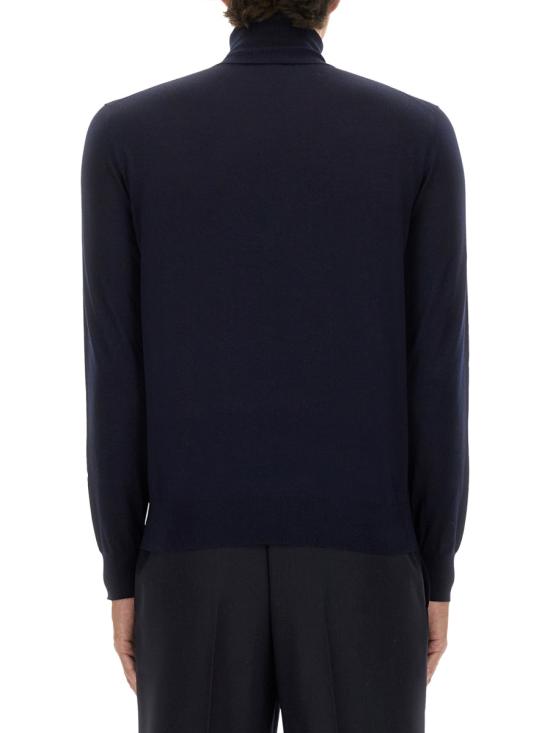 26FW 생로랑 캐시미어 울 실크 터틀넥 844617 YAPK24100 BLUE - SAINT LAURENT