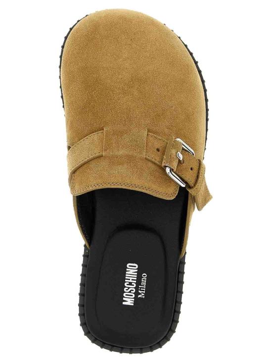25FW 모스키노 뮬/슬리퍼 MA10152G1NME010B Beige - MOSCHINO