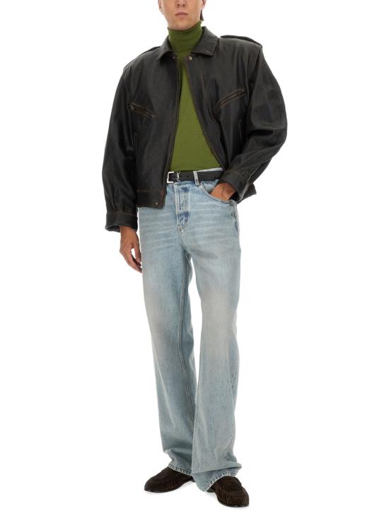 26FW 생로랑 캐시미어 울 실크 터틀넥 844617 YAPK23391 GREEN - SAINT LAURENT