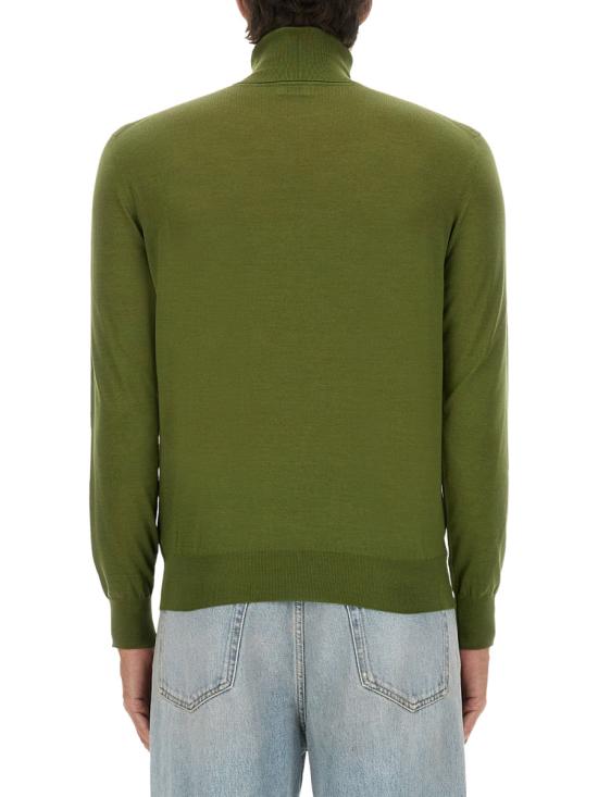 26FW 생로랑 캐시미어 울 실크 터틀넥 844617 YAPK23391 GREEN - SAINT LAURENT