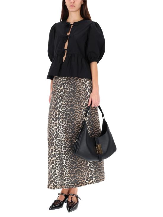 25FW 가니 탑 F7364 099 BLACK - GANNI