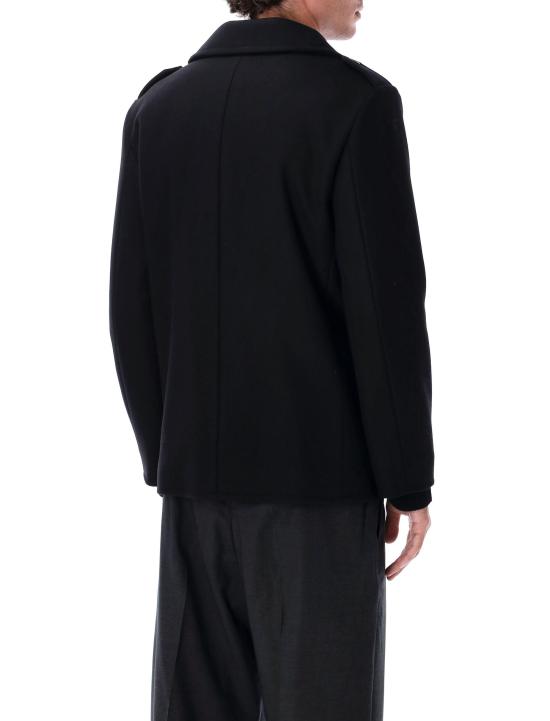 25FW 생로랑 트렌치 코트 760649 Y060W1000 BLACK - SAINT LAURENT