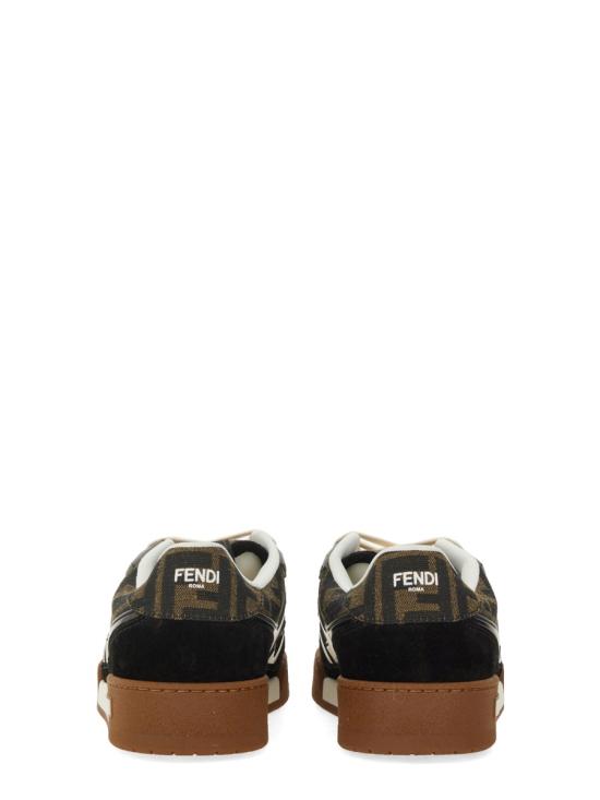 26FW 펜디 메치 스웨이드 로우탑 스니커즈 8E8470 AQ6IF17JT BLACK - FENDI