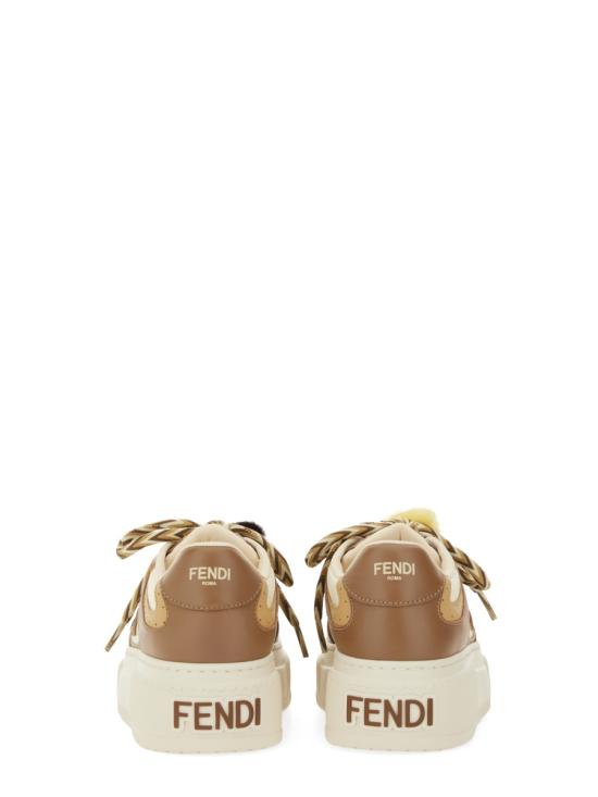 25FW 펜디 매치 소프트 레더 로우탑 스니커즈 8E8721 AY9NF1TO6 BEIGE - FENDI