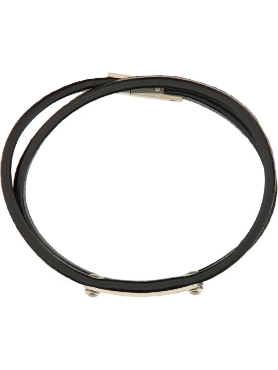 25FW 생로랑 브레이슬릿 758343 BL44E1000 BLACK - SAINT LAURENT