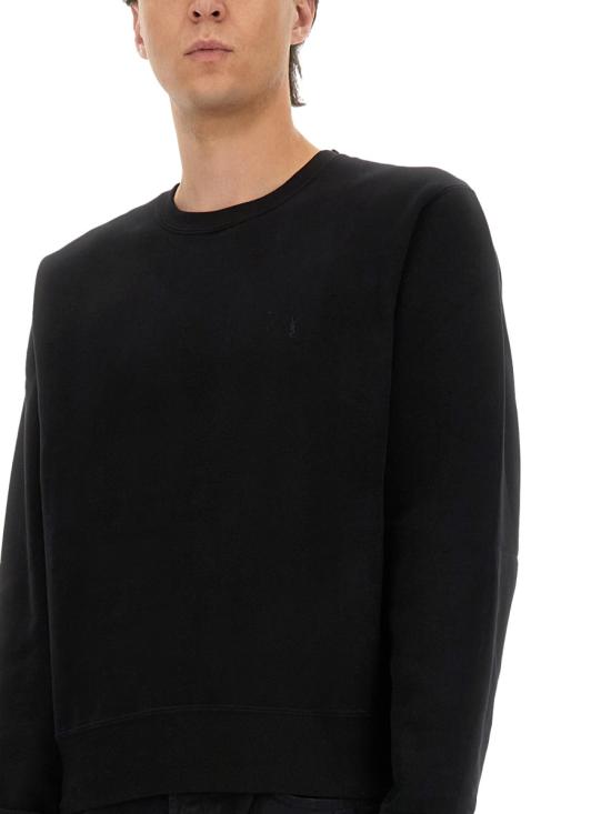 26FW 생로랑 CASSANDRE, 캐산드르 크루넥 스웨트셔츠 820127 Y36SW1000 BLACK - SAINT LAURENT