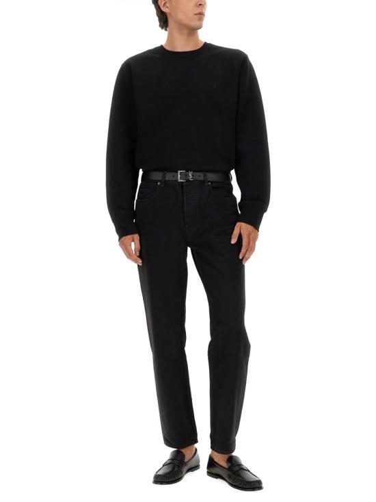 26FW 생로랑 CASSANDRE, 캐산드르 크루넥 스웨트셔츠 820127 Y36SW1000 BLACK - SAINT LAURENT