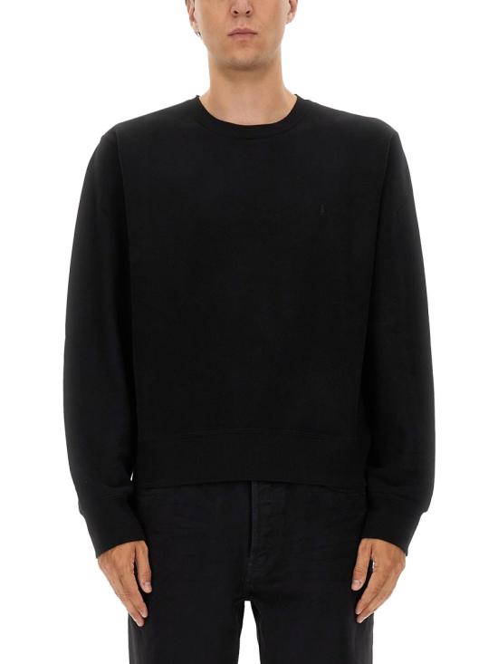 26FW 생로랑 CASSANDRE, 캐산드르 크루넥 스웨트셔츠 820127 Y36SW1000 BLACK