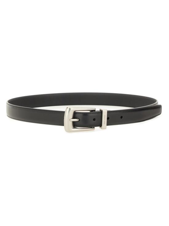 26FW 생로랑 가죽 벨트 839769 AAEJE1000 BLACK