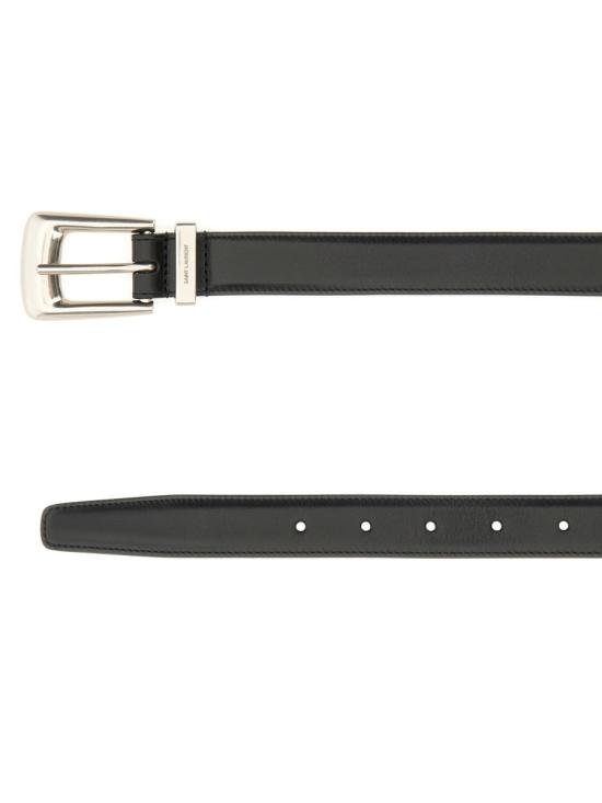 26FW 생로랑 가죽 벨트 839769 AAEJE1000 BLACK - SAINT LAURENT