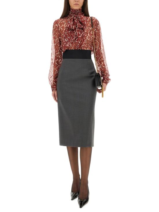 25FW 생로랑 블라우스/셔츠 842861 Y4J359477 RED - SAINT LAURENT