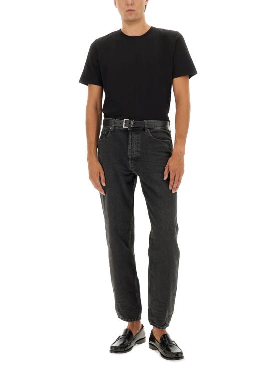 26FW 생로랑 반팔 티셔츠 819395 Y2ZJ21000 BLACK - SAINT LAURENT