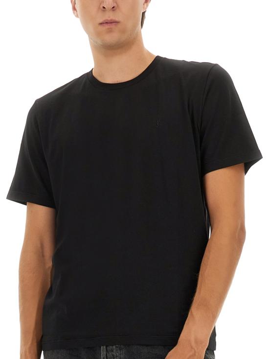 26FW 생로랑 반팔 티셔츠 819395 Y2ZJ21000 BLACK - SAINT LAURENT