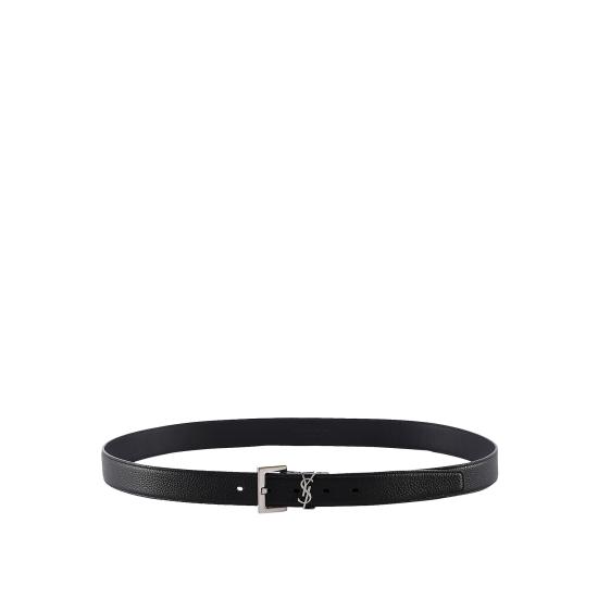 25FW 생로랑 모노그램 벨트 634440 DTI0E1000 BLACK - SAINT LAURENT
