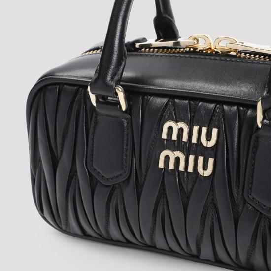 26SS 미우미우 토트백 5BB142VOON AN88 0002 Black - MIU MIU