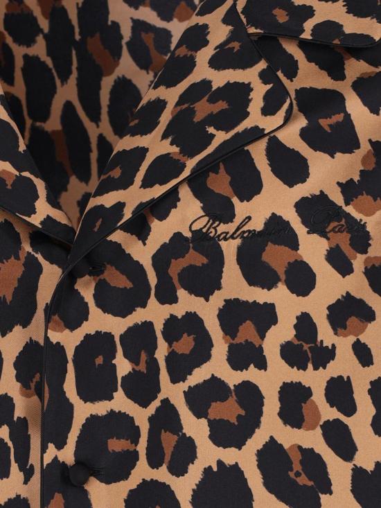 25FW 발망 긴팔 셔츠 FH1HN135SF14GBA BROWN - BALMAIN