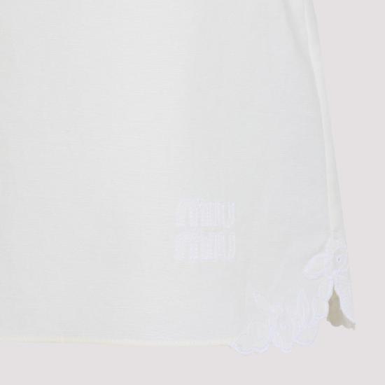 25FW 미우미우 숏 스커트 MG2472SOOO 17LV 0304 WHITE - MIU MIU