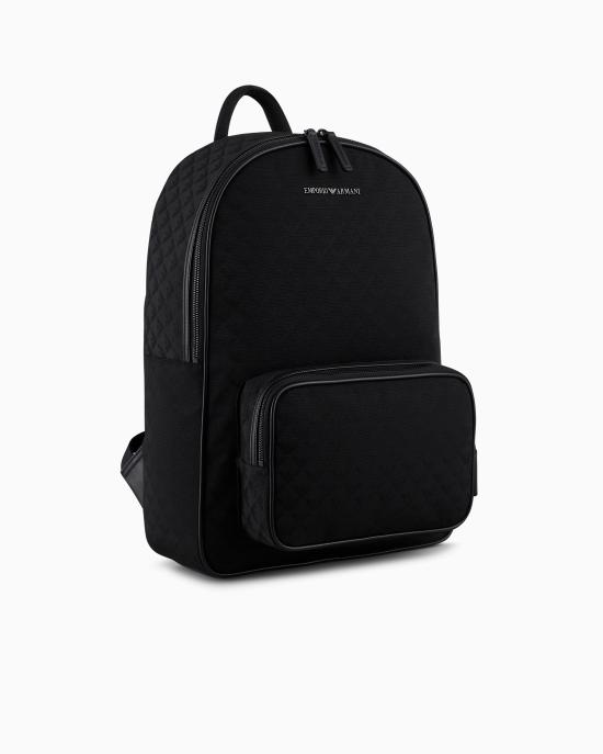 25FW 엠포리오 아르마니 백팩 Y40315 Y022V 81336 Black - EMPORIO ARMANI