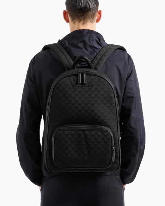 25FW 엠포리오 아르마니 백팩 Y40315 Y022V 81336 Black - EMPORIO ARMANI