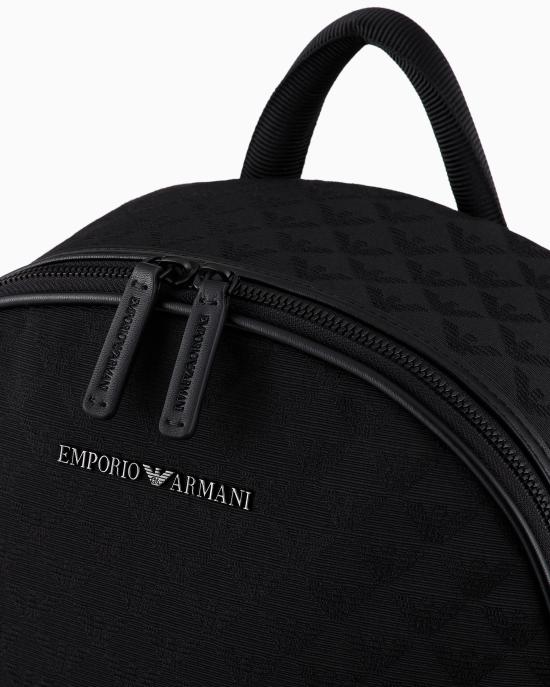 25FW 엠포리오 아르마니 백팩 Y40315 Y022V 81336 Black - EMPORIO ARMANI