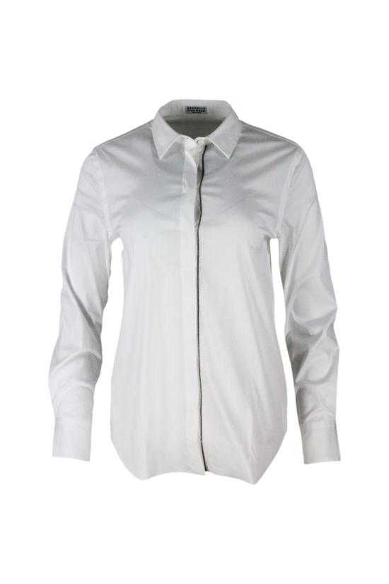 25FW 브루넬로 쿠치넬리 모닐리 장식 M0091MA206 C159 White