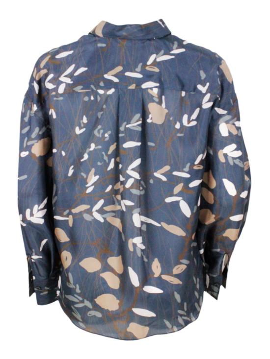 25FW 브루넬로 쿠치넬리 블라우스 MD982NP816 C6610 Blue - BRUNELLO CUCINELLI