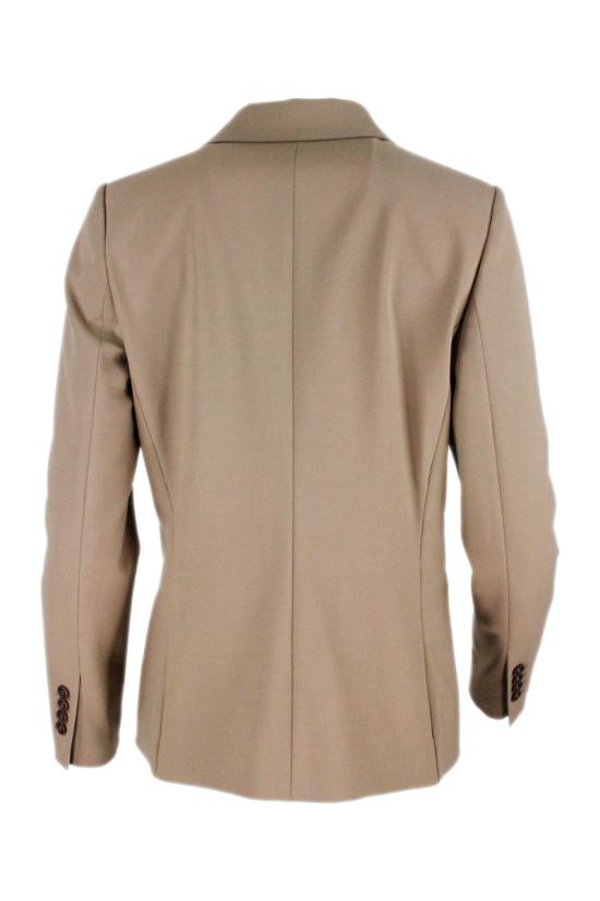 25FW 브루넬로 쿠치넬리 수트 자켓 MA1248759 C7554 Cookie - BRUNELLO CUCINELLI