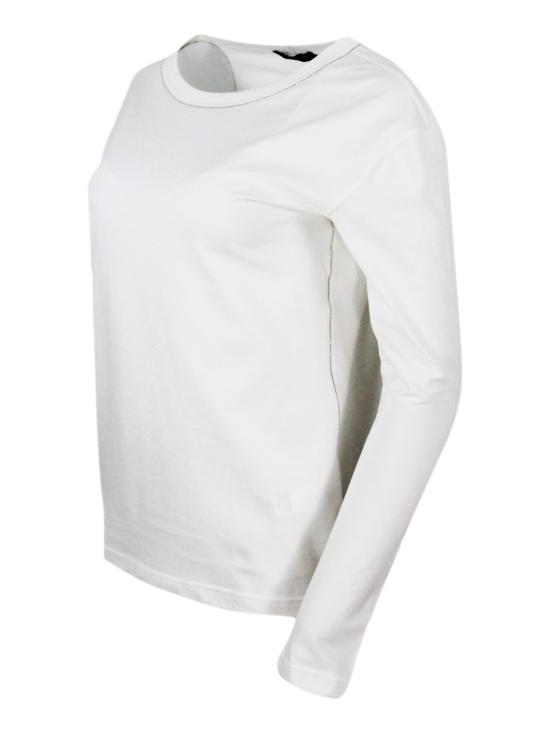 25FW 파비아나 필리피 반팔 티셔츠 JED274F599D616 0142 White - FABIANA FILIPPI