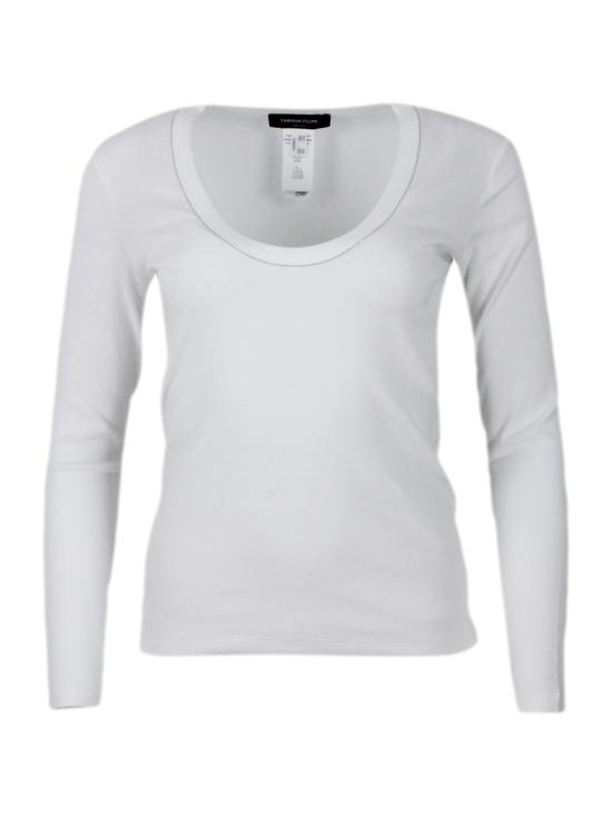 25FW 파비아나 필리피 반팔 티셔츠 JED214F397I939 White