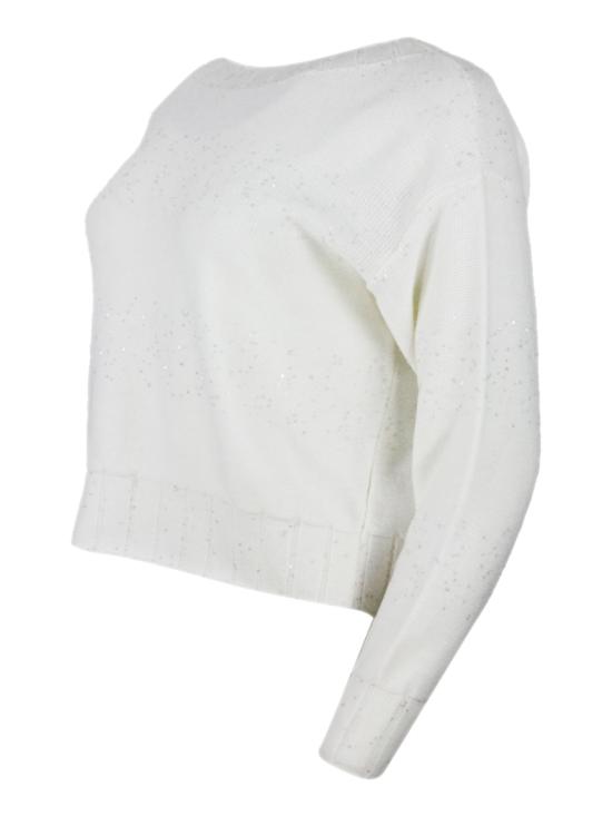 25FW 로레나안토니아찌 스웨터 A24117BM29B 2070 White - LORENA ANTONIAZZI