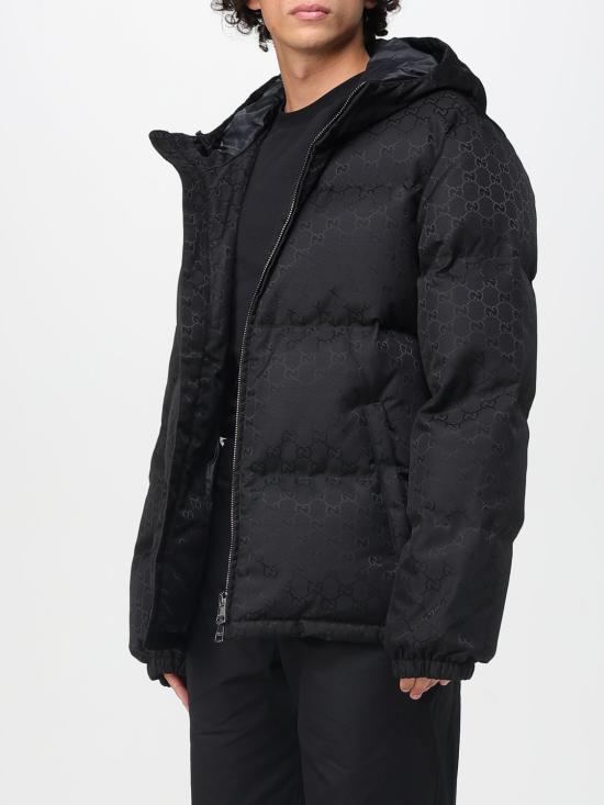 25FW 구찌 나일론 캔버스 다운 자켓 833558Z9ABV1000 BLACK DOM - GUCCI