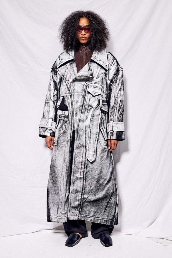  바퀘라 트렌치 코트 바케라 페인트 작업복 트렌치코트 - VAQUERA