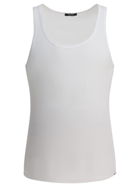 26SS 톰포드 민소매 티셔츠 T4D101210100 White - TOMFORD
