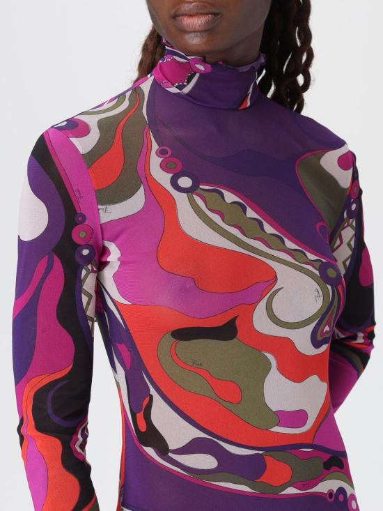 25FW 푸찌 롱 원피스 5UJI26 017 Violet - PUCCI