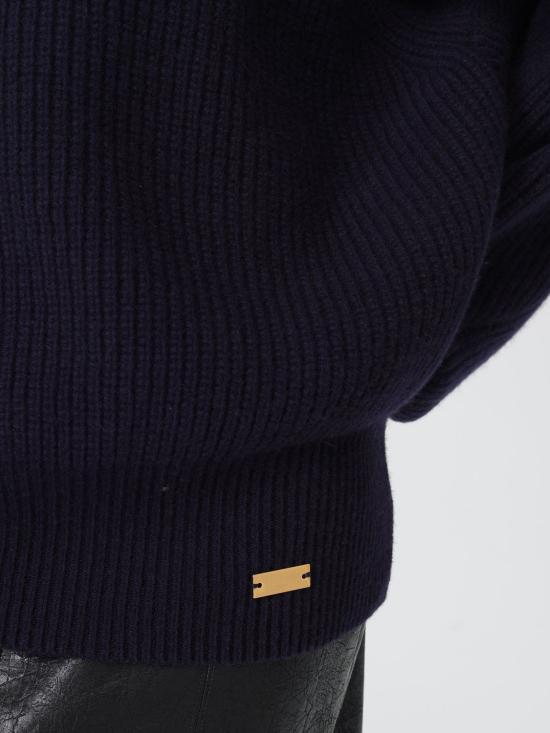 25FW 발망 터틀넥 FF0KG025KJ02 6DU Blue - BALMAIN