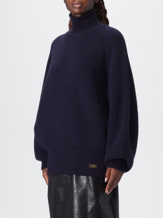 25FW 발망 터틀넥 FF0KG025KJ02 6DU Blue - BALMAIN