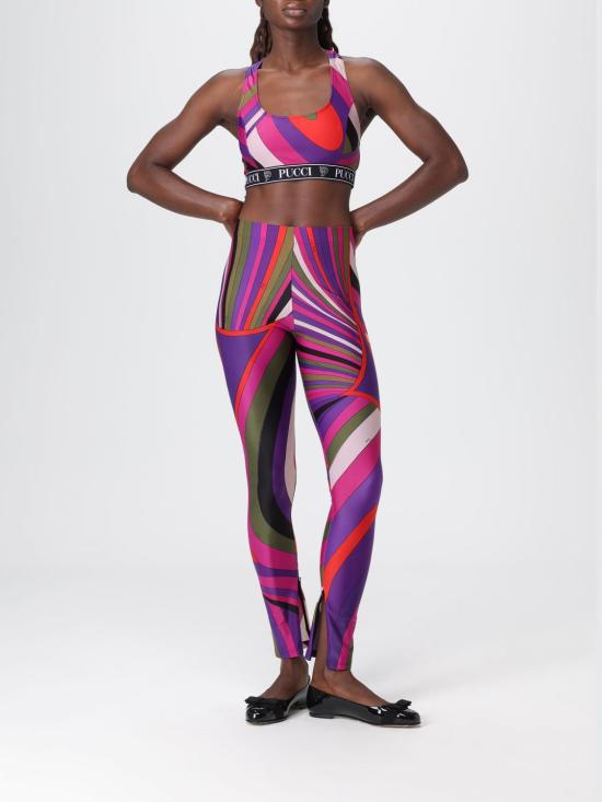 25FW 푸찌 트레이닝 티셔츠 5UTP56 011 Violet - PUCCI