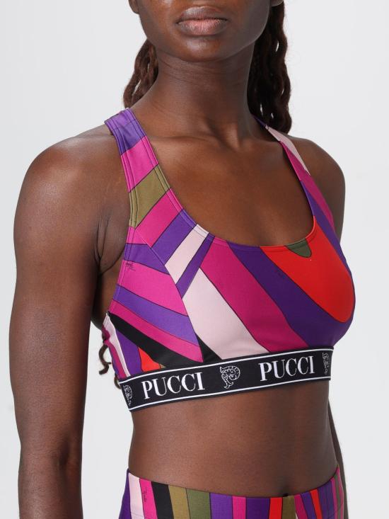 25FW 푸찌 트레이닝 티셔츠 5UTP56 011 Violet - PUCCI