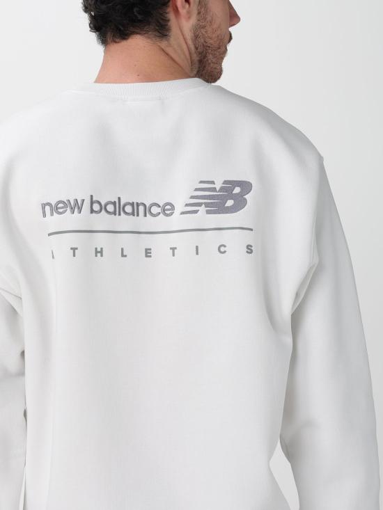 25FW 뉴발란스 긴팔 티셔츠 MT53529RFN White - NEW BALANCE