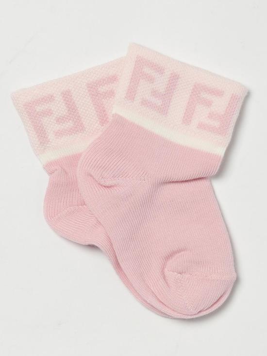 25FW [키즈] 펜디 발목 양말 BFN038ASQV F1PMK Multicolor - FENDI