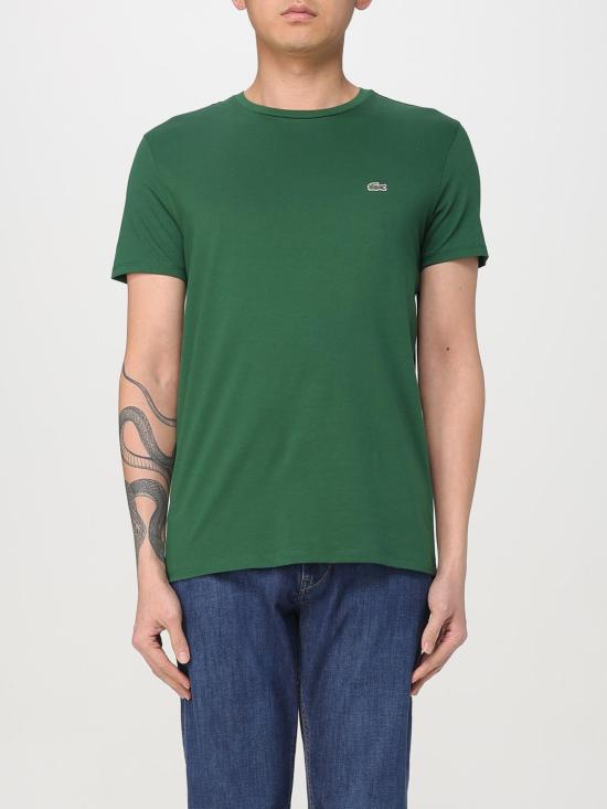 26SS 라코스테 피마 코튼 저지 크루넥 티셔츠 TH6709 132 Green