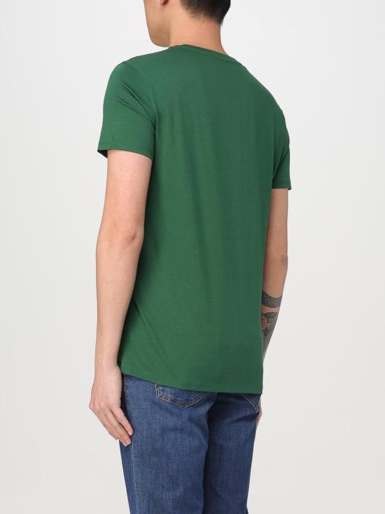 26SS 라코스테 피마 코튼 저지 크루넥 티셔츠 TH6709 132 Green - LACOSTE