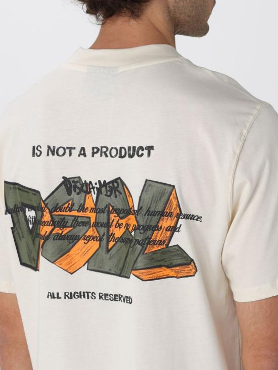 25FW 디스클레이머 반팔 티셔츠 55143 LATTE Milk - DISCLAIMER