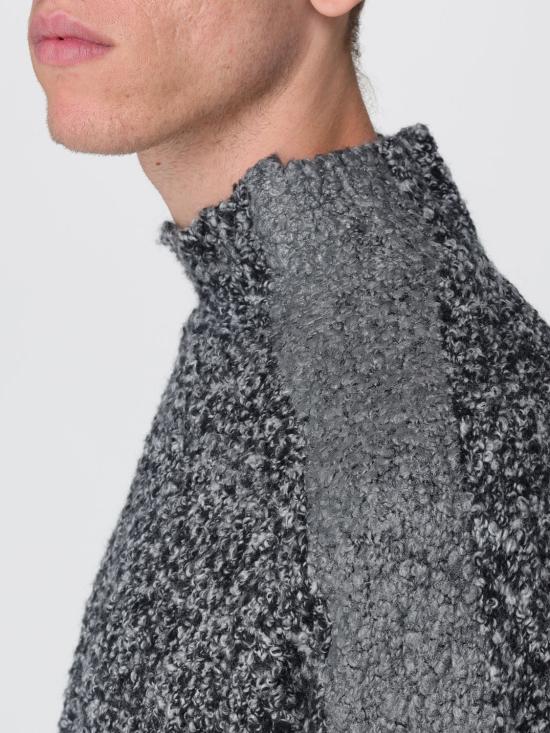 25FW 디젤 하이 넥 울 스웨터 A214410EGCB 900C Grey - DIESEL