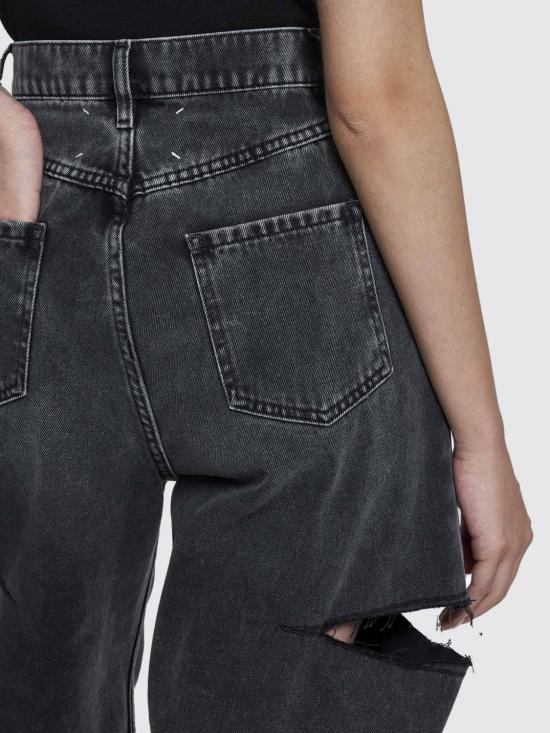 25FW 마르지엘라 컷아웃 진 S51LA0051S30743 965 Black - MAISON MARGIELA