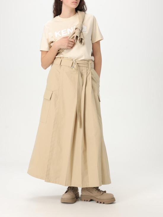 25FW 겐조 스커트 FF52JU3039DL 11 Beige - KENZO