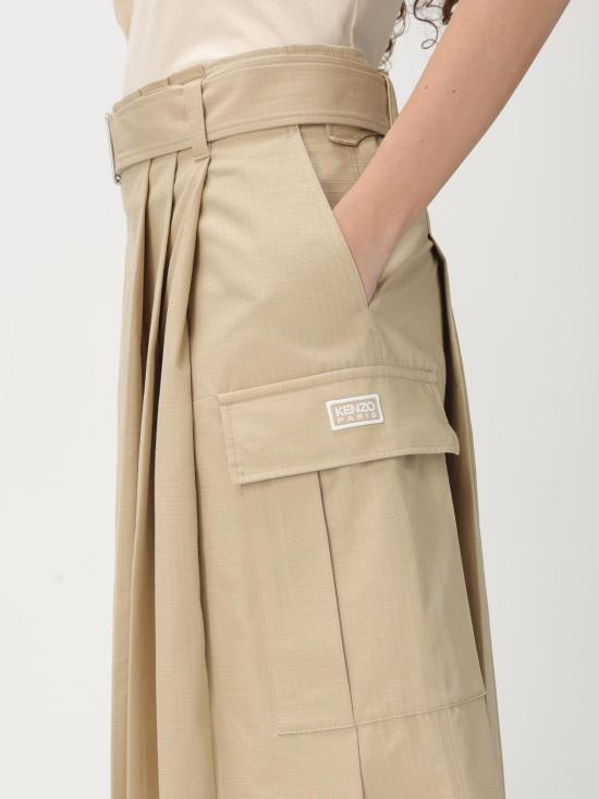 25FW 겐조 스커트 FF52JU3039DL 11 Beige - KENZO
